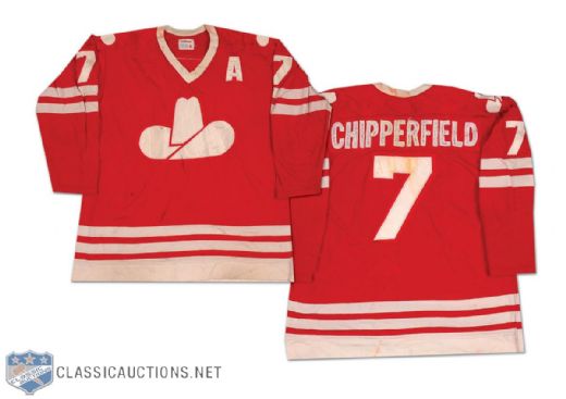1976-77 Ron Chipperfield WHA Calgary Cowboys Game Worn Jersey