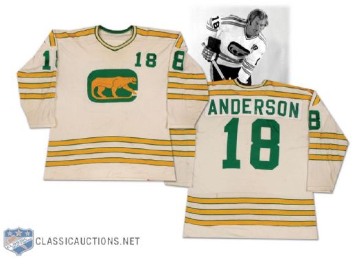 1972-73 Ron Anderson WHA Chicago Cougars Game Worn Jersey