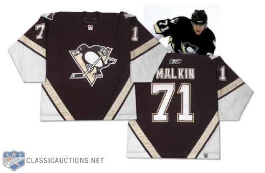 Evgeni Malkin’s 2006-07 Pittsburgh Penguins Playoffs Game Worn Jersey 