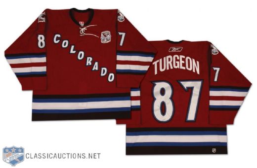 2005-06 Pierre Turgeon Colorado AvalancheGame Worn Jersey