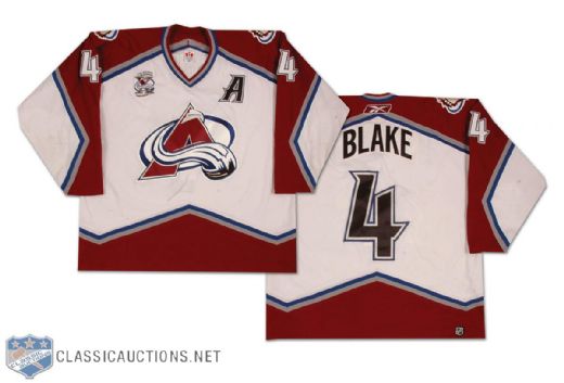 2005-06 Rob Blake Colorado Avalanche Game Worn Jersey