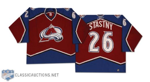 2006-07 Paul Stastny Colorado Avalanche Game Worn Rookie Jersey