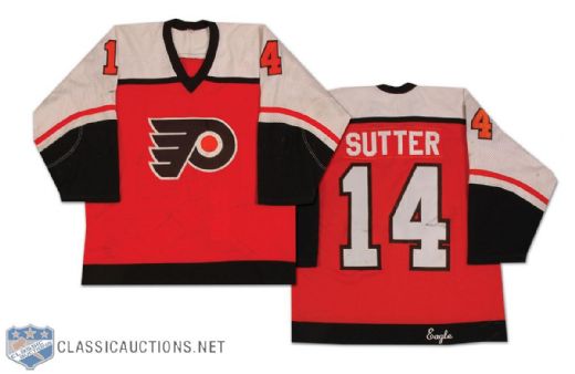 1986-87 Ron Sutter Philadelphia Flyers Game Worn Jersey