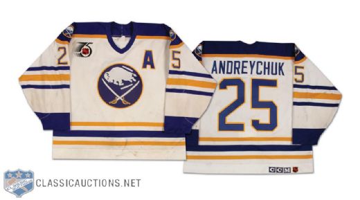 1991-92 Dave Andreychuk Buffalo Sabres Game Worn Jersey