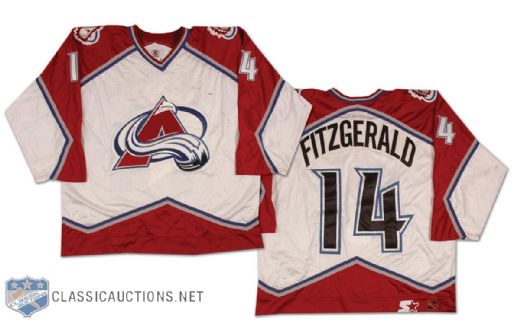 1997-98 Tom Fitzgerald Colorado Avalanche Game Worn Jersey