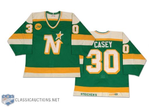 1985-86 Jon Casey Minnesota North Stars Game Worn Jersey