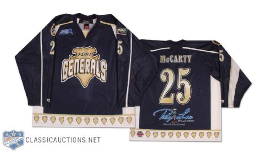 2007-08 Darren McCarty IHL Flint Generals Game Worn Jersey w/Autographed Gloves and Helmet 