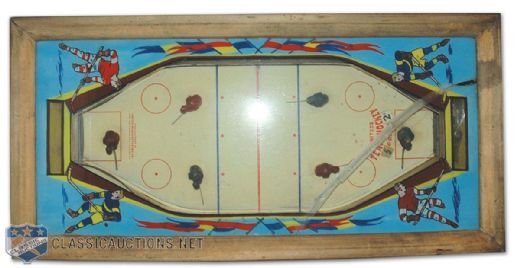 Vintage 1940s Hockey Arcade Game