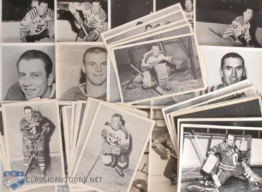 1940-50s AHL Cleveland Barons Photos & Signed Photo Collection of 55