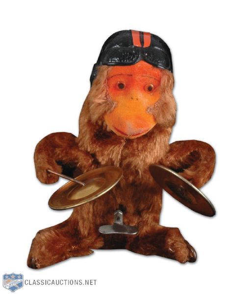 1950s CFL BC Lions Wind-up Monkey Mascot in Original Box