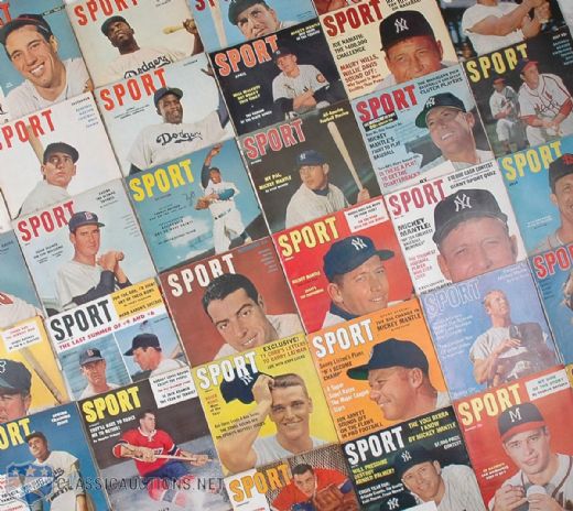 Extensive 1949-83 Sport Magazine Issues and Annuals Collection of 392 