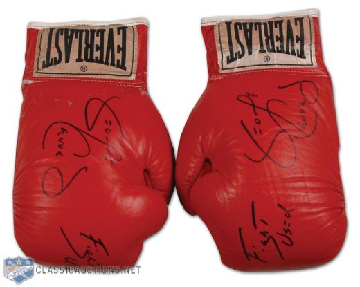 1970s George Chuvalo Everlast Fight Used Boxing Gloves