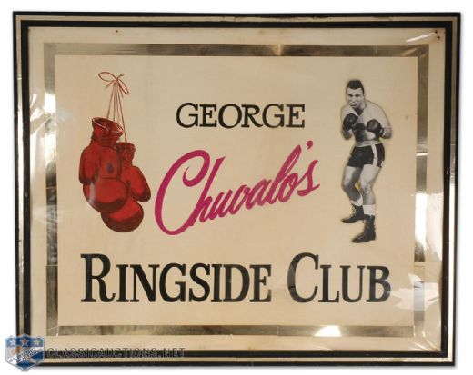 1960s George Chuvalo Ringside Club Sign