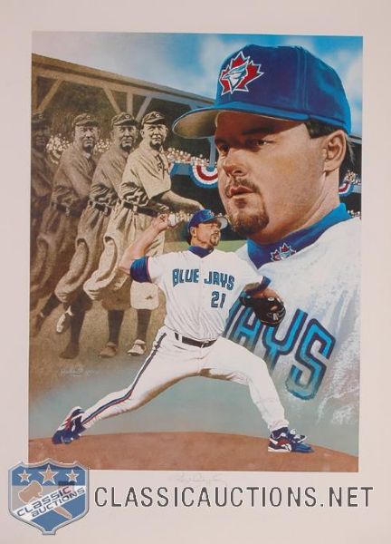 20 Roger Clemens Autographed Toronto Blue Jays 20 X 24 CY Young Limited Edition Lithographs