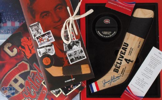 2007 Jean Beliveau Tribute Night Autographed Memorabilia Collection