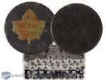 King Clancys 1931-32 Toronto Maple Leafs Stanley Cup Trophy Puck