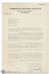 1951 NHL Hockey Clarence Campbell Signed Letter