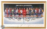 500 Goal Scorers Lithograph Autographed by 16