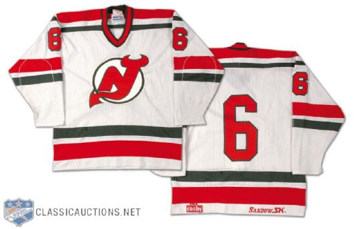 1982-83 New Jersey Devils Game Worn First Year Jersey