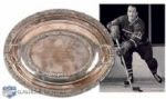 Albert "Junior" Langlois 1960-61 Montreal Canadiens NHL Champions Silver Entree Dish