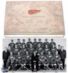 Albert "Junior" Langlois 1964-65 Detroit Red Wings NHL Champions Silver Tiffany Box