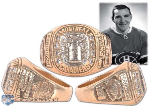 John Fergusons Montreal Canadiens Stanley Cup Tribute Gold Ring