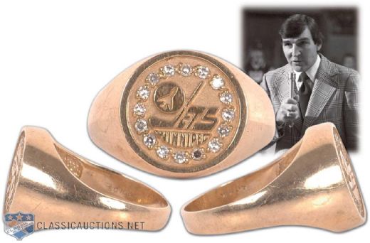 John Fergusons Winnipeg Jets Gold Ring