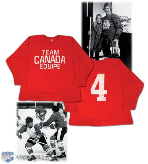 Bobby Orr 1972 Team Canada Photo Matched Practice Jersey