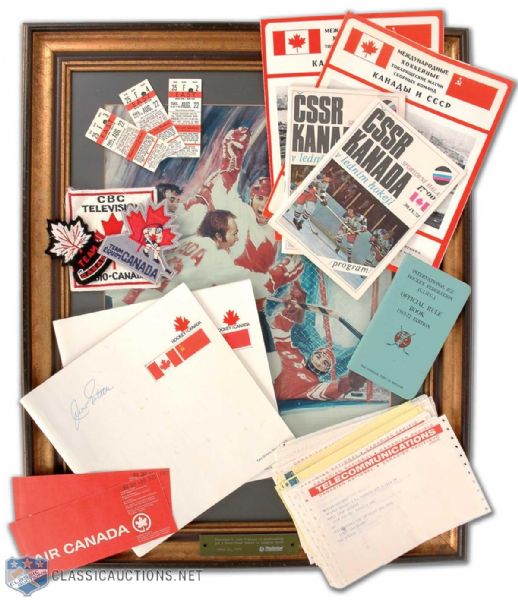 John Fergusons 1972 Summit Series Program, Ticket, Telegram and Memorabilia Collection of 70+, Featuring Original Russian Programs