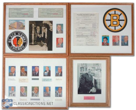 Hall of Fame Builders Framed Autograph Display