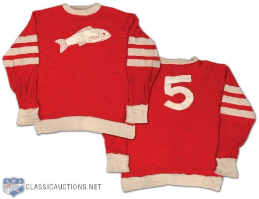 Circa 1920s Selkirk Fishermen Wool Hockey Sweater