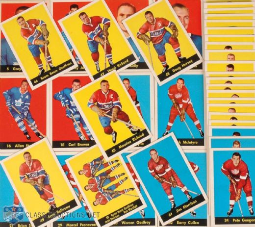 1960-61 Parkhurst High Grade Card Lot of 40 with Stars