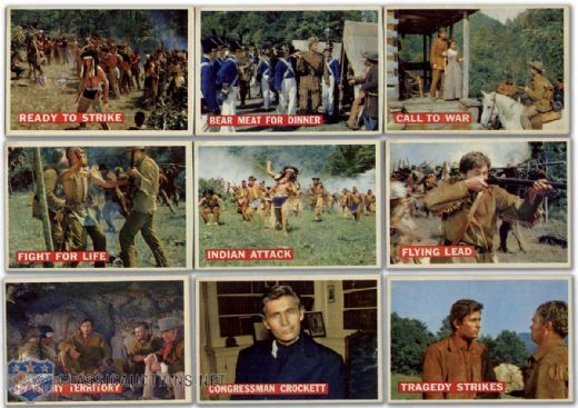 1956 Topps Davy Crockett Complete Orange Back Set of 80