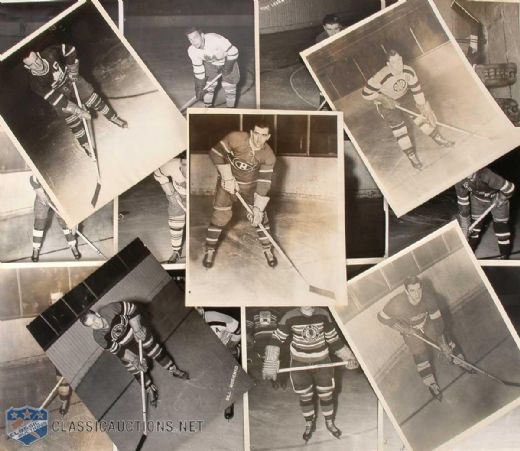 Scarce Hockey News Photo Collection of 43