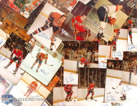 1970s and 80s Canadiens Signed 8" x 10" Photo Collection of 90+