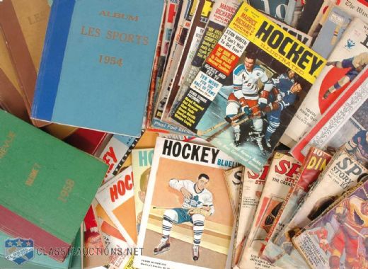 Huge Hockey Magazine Collection of 300++