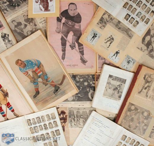 Huge Hockey Scrapbook Collection of 40+