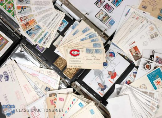 Huge Hockey Postage Stamp and First Day Cover Envelope Collection