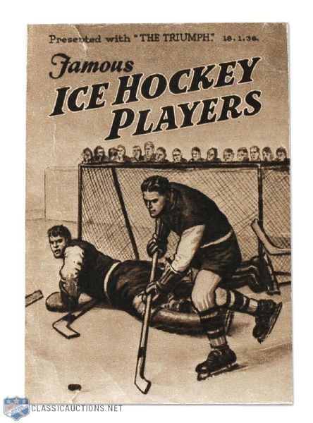 1936 Triumph Famous Ice Hockey Players Postcard Set of 10