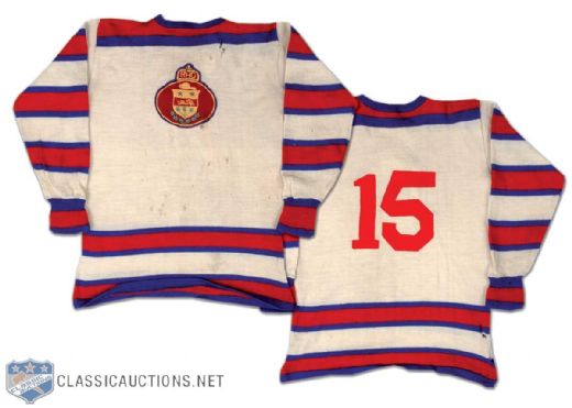 1930s Montreal Junior Royals Game Worn Wool Sweater