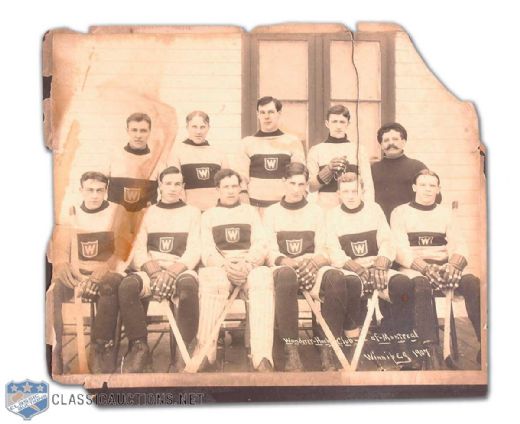 1907 Montreal Wanderers Team Photo Including Lester Patrick