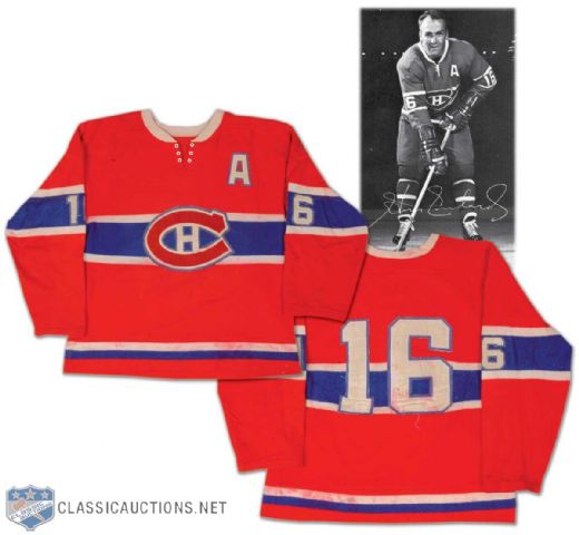 Henri Richard 1968-69 Montreal Canadiens Game Worn Jersey - Photo Matched!