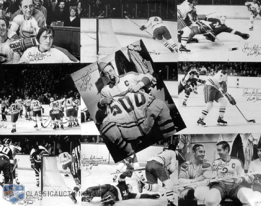 Limited Edition Jean Beliveau 500th Goal Autographed Photo Collection of 10