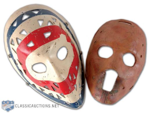 Jacques Plante & Ken Dryden Replica Goalie Masks