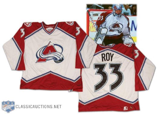 1996-97 Patrick Roy Colorado Avalanche Worn Jersey