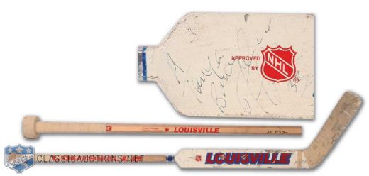 Patrick Roy Signed Game Used Louisville Goalie Stick
