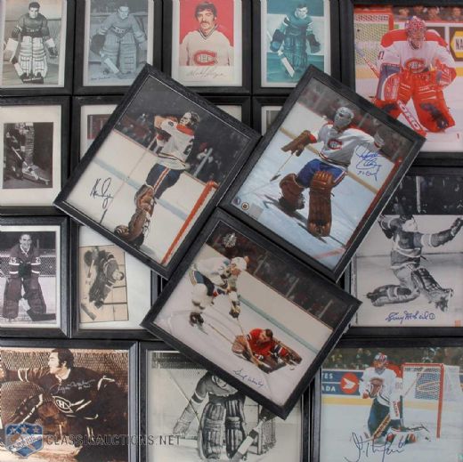 Montreal Canadiens Goalie Greats Autographed Photo Collection