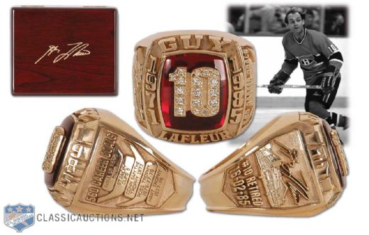 Guy Lafleur Diamond & Gold Career Tribute Ring