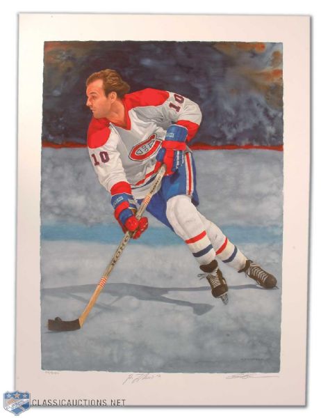 Guy Lafleur Autographed Limited Edition Glen Green Lithograph