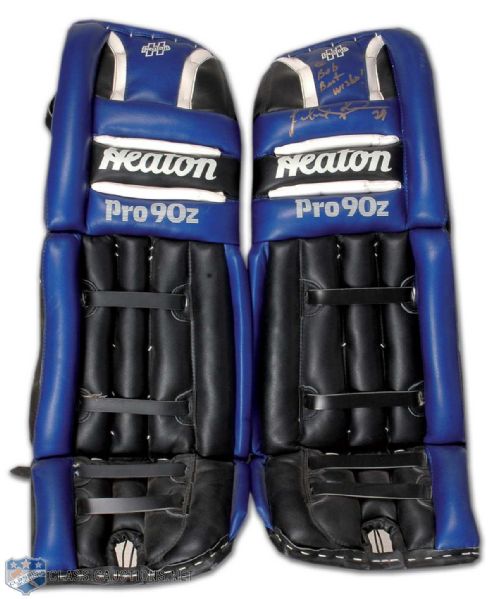 Felix Potvin Signed Custom Made Goalie Pads